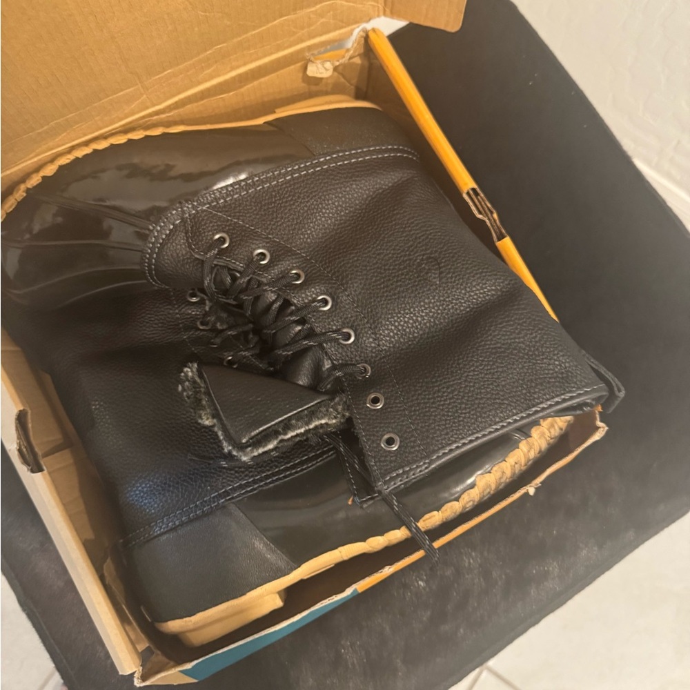 Sporto Black Leather Boots